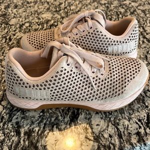 NOBULL limited edition blush suede trainers, size 6